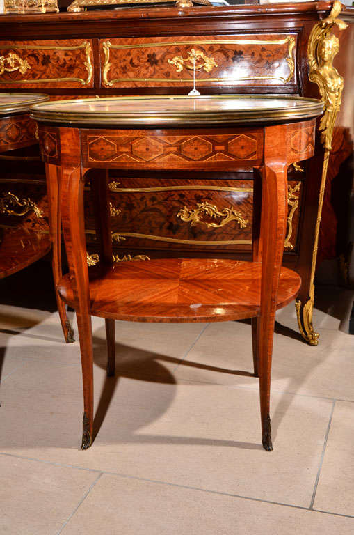 late 19th c Louis  XVI  side tables 2