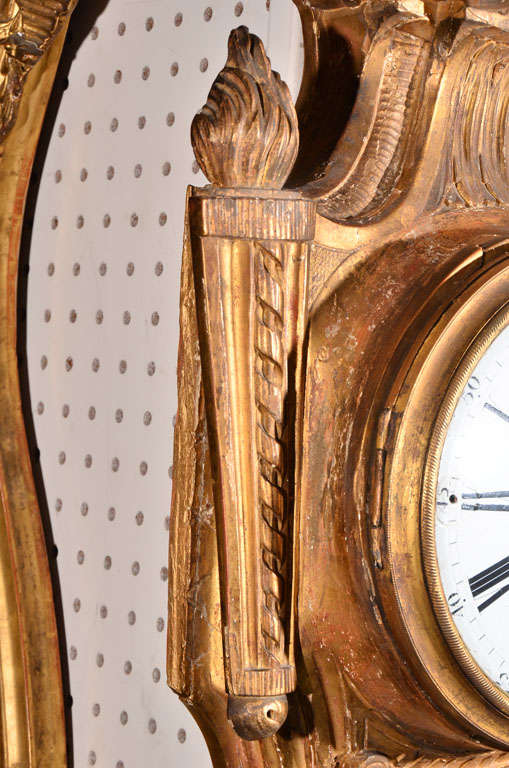 20th Century Wood carved wall clock