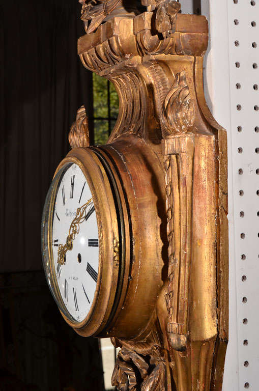 Wood carved wall clock 4