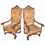 Set of 2 English arm chairs