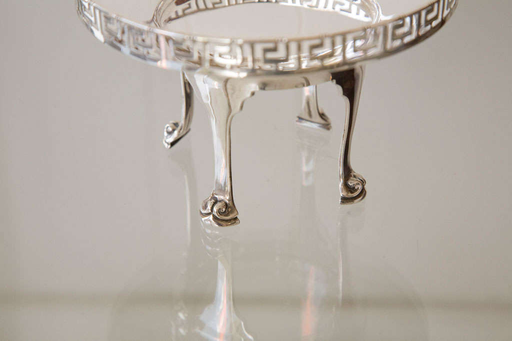 Pair of English Sterling Wine Coasters or Tazzas