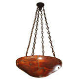 Antique Alabaster Bowl/Pendant Chandelier