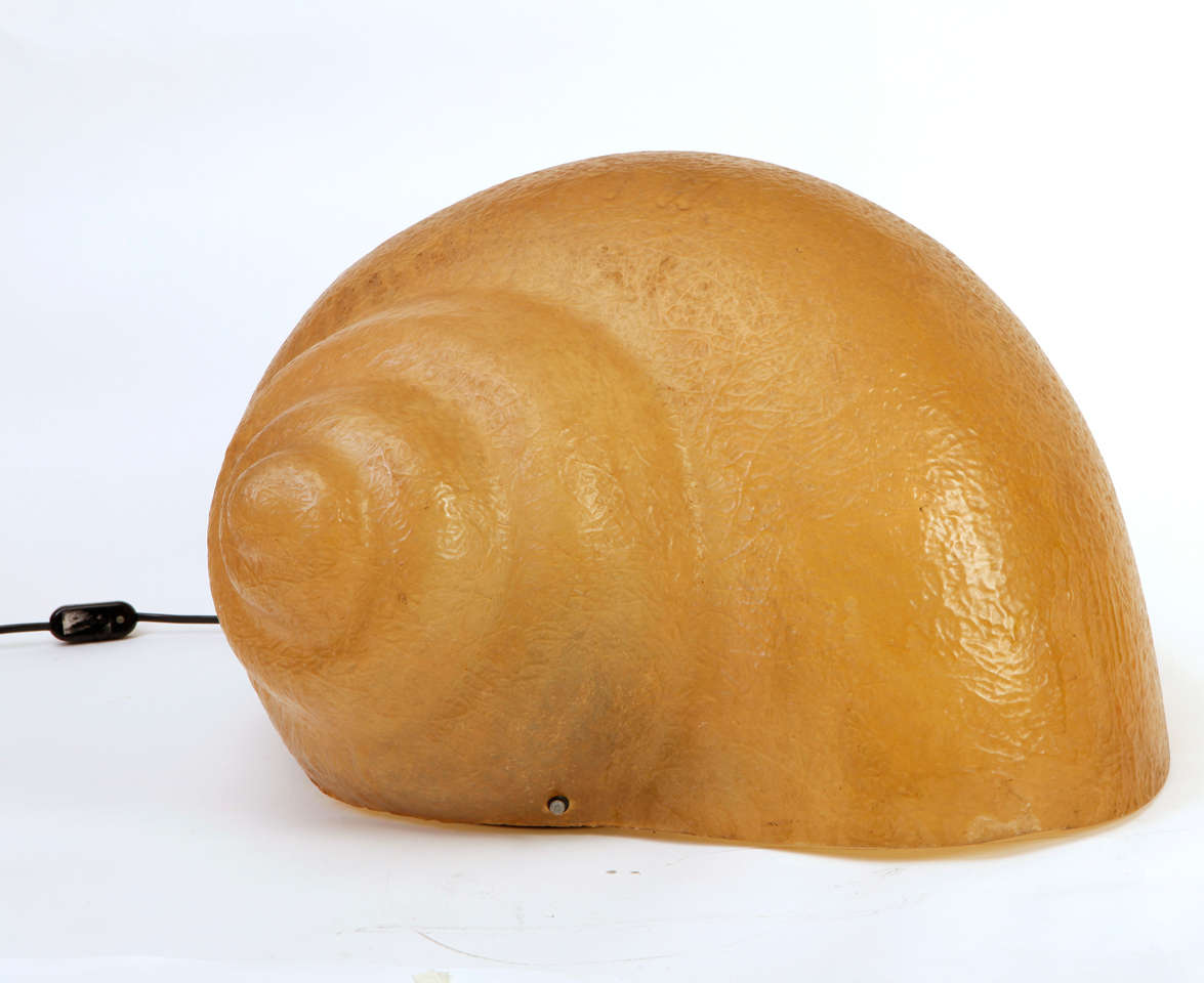 "snail" floor lamp by Sergio Camilli