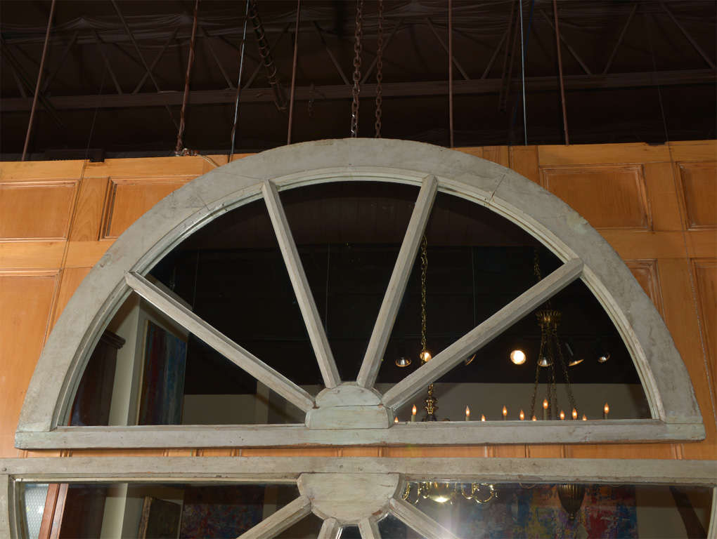 Antique French Window Transom as Mirror