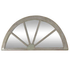 Antique French Window Transom as Mirror 