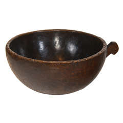 Antique Hand Carved Serving Bowl