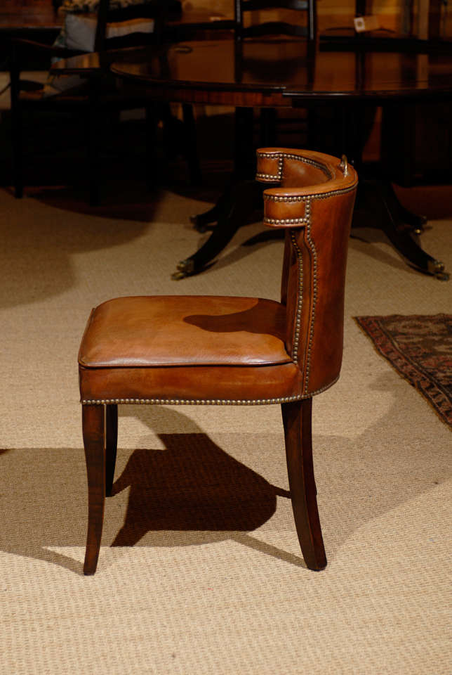 Contemporary Handel Leather Chair For Sale