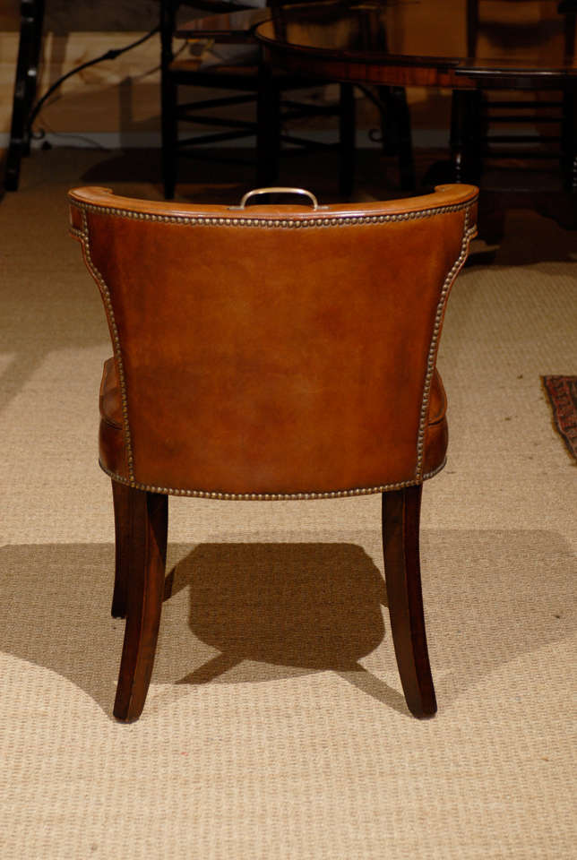 Handel Leather Chair For Sale 1