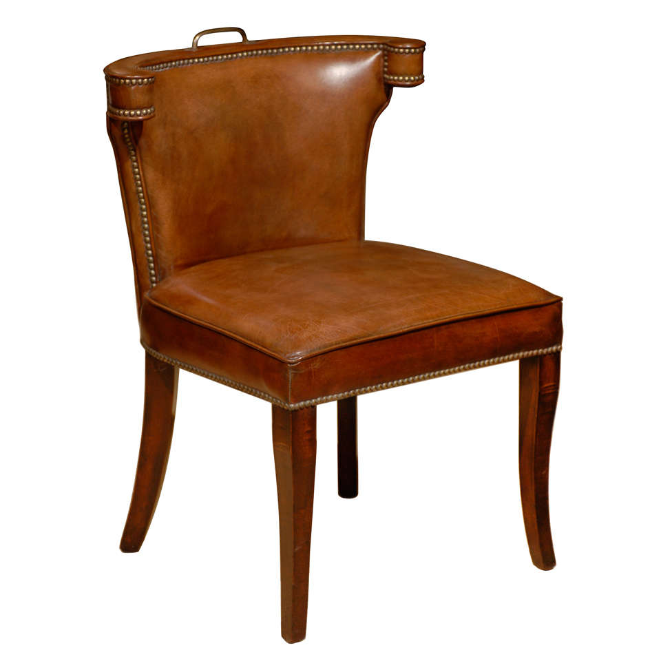 Handel Leather Chair at 1stdibs