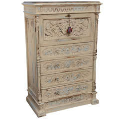 19th Century French Chest of Drawers with Writing Desk