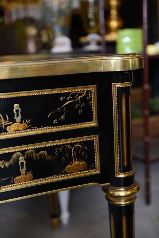 Louis XVI style Chinoiserie Bureau Plat 2