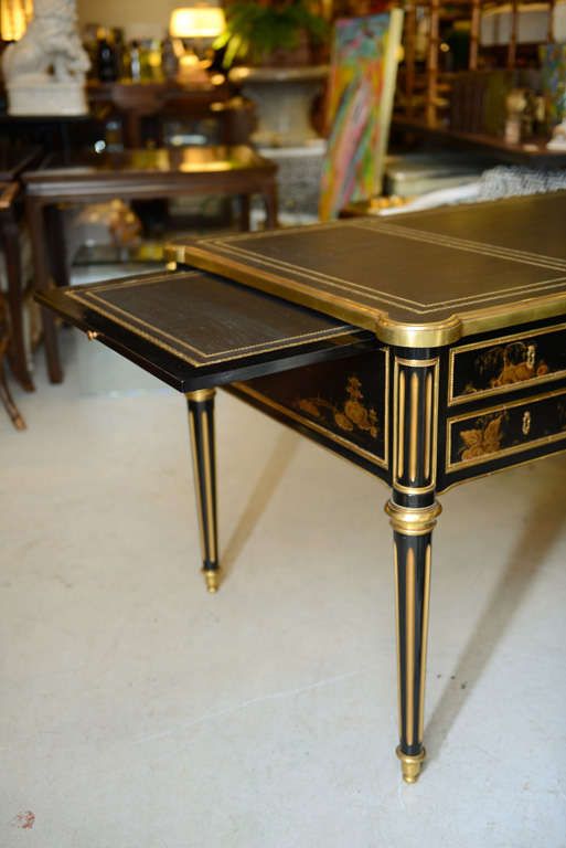 Louis XVI style Chinoiserie Bureau Plat 5