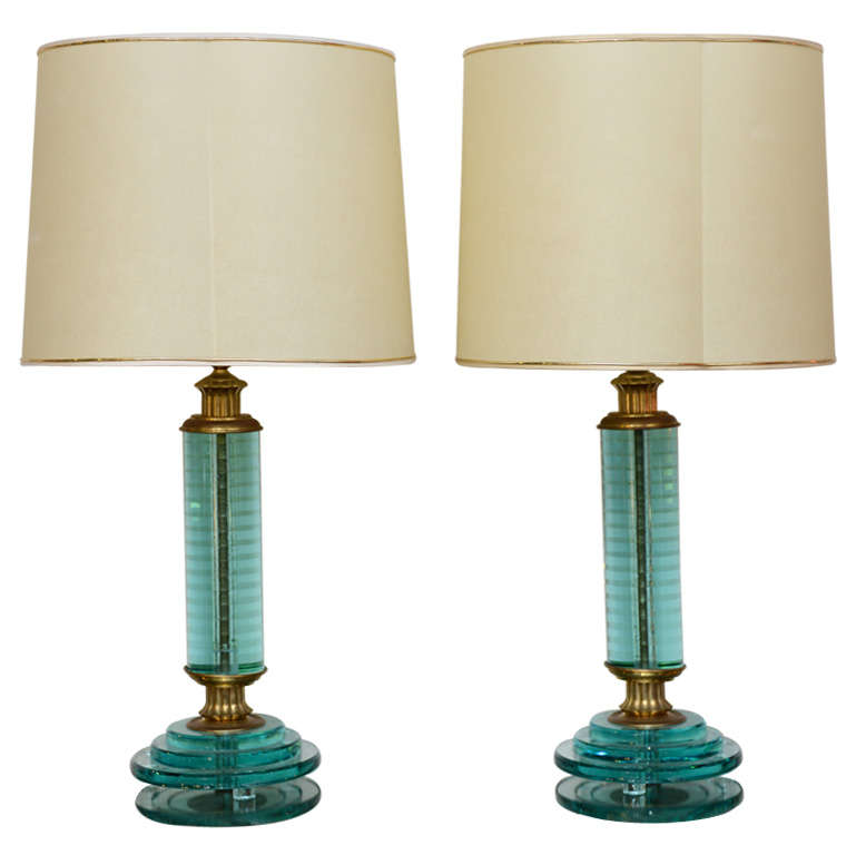 Pair of Art Deco Lamps