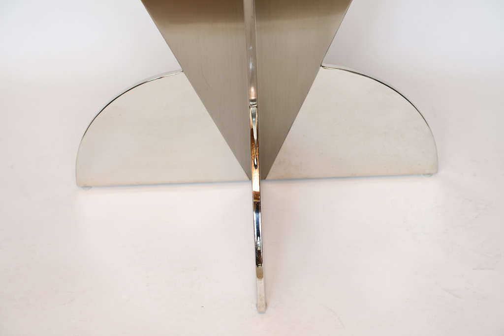 Polished Brueton Arrowhead Table Base by Stanley Jay Friedman