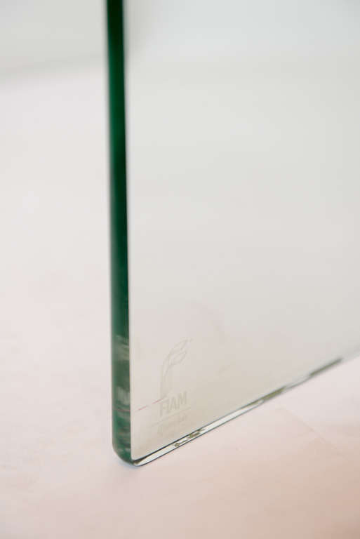 Pair of Pace Waterfall Glass Tables 3