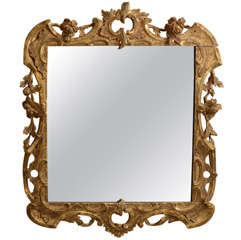 Rare Irish George II Giltwood Mirror