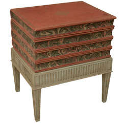 Interesting Lift Top Faux Book Form Low Table