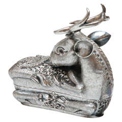 Sterling Silver Stag Box