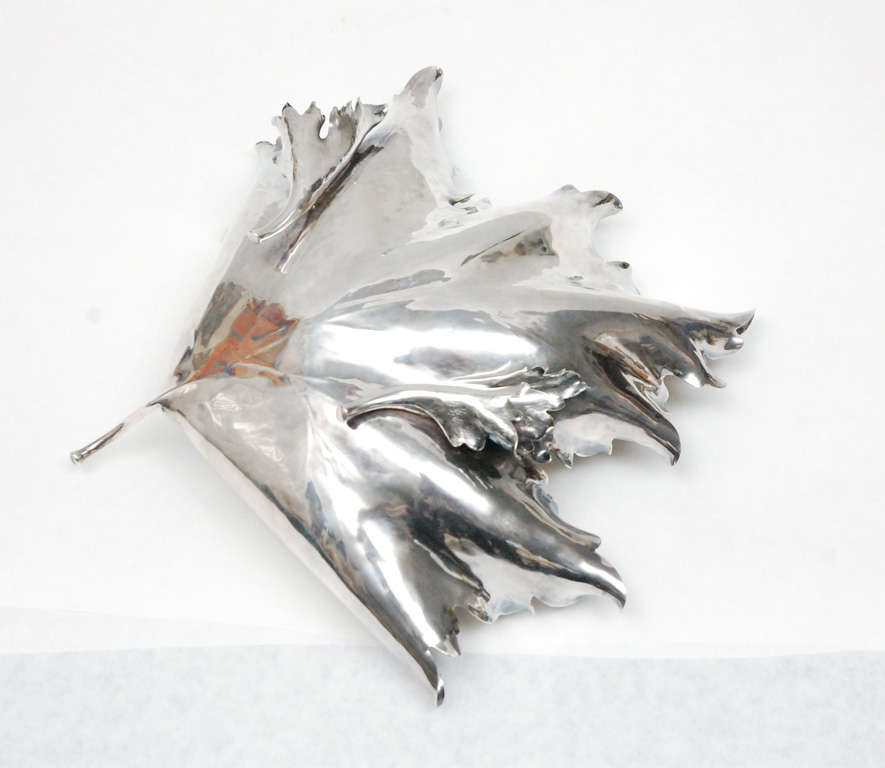 Sterling Silver Maple Leaf Dish by Buccellati 1