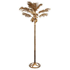 Monumental Arthur Court Brass Palm Tree Sculpture