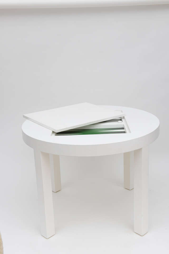 Modern Karl Springer Round Game Table