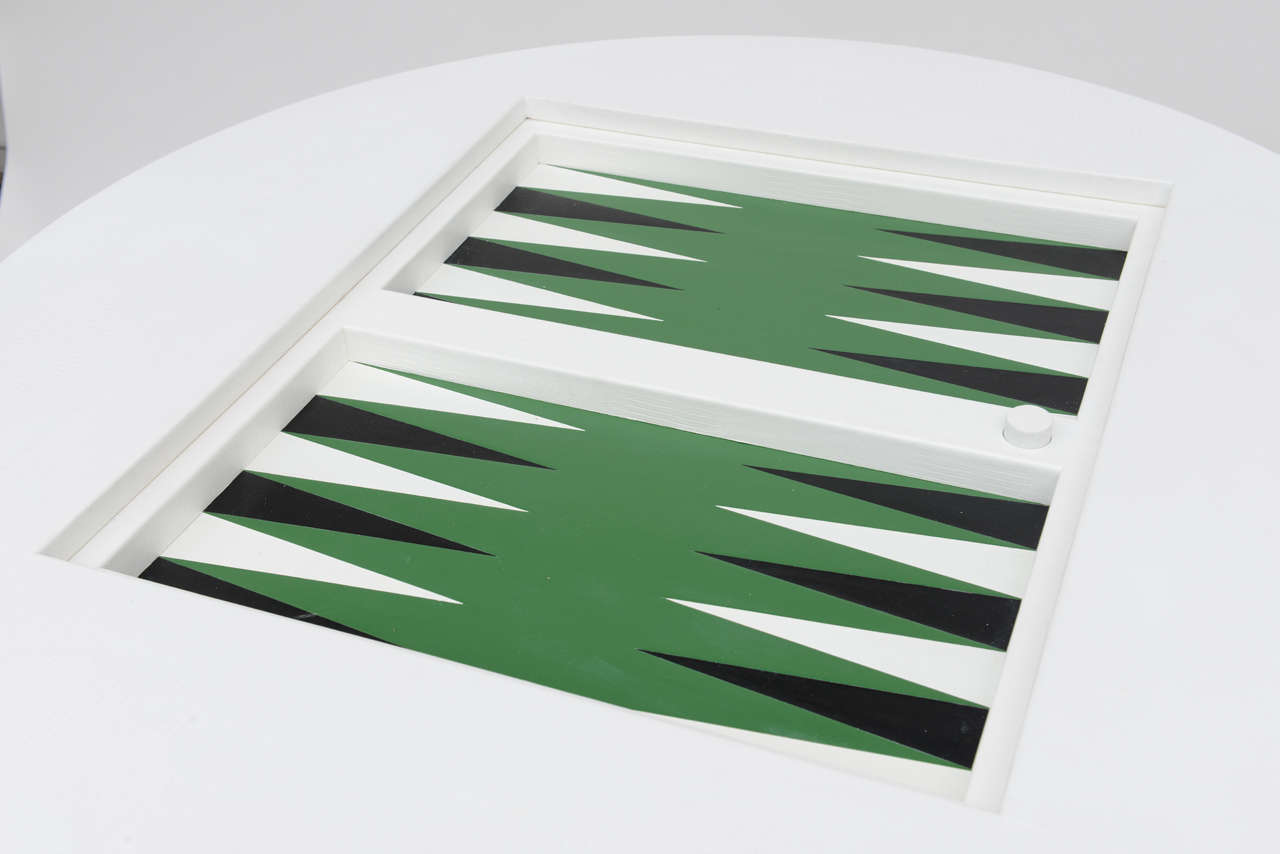 American Karl Springer Round Game Table