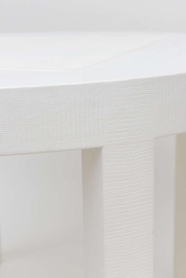 Late 20th Century Karl Springer Round Game Table