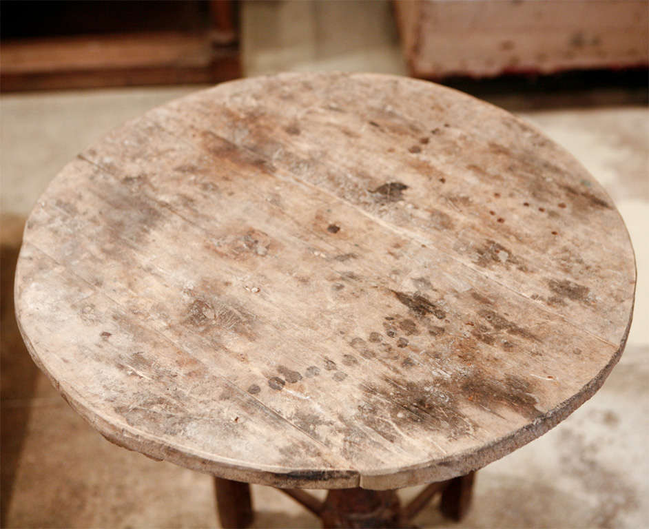 Primitive Swedish Side Table, Late 17th C.