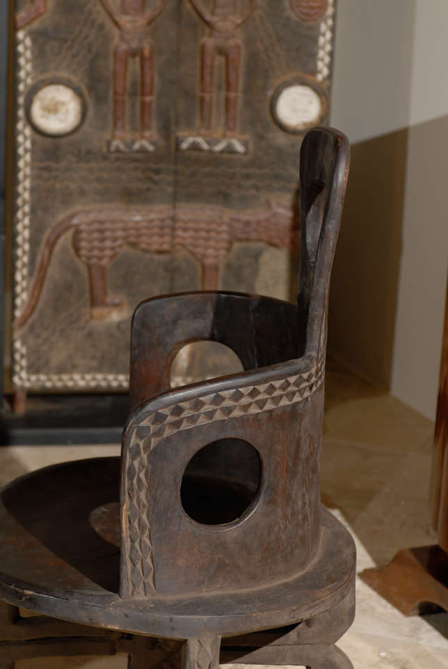 African Chair, Tanzinia, Makonde Tribe In Good Condition In Atlanta, GA