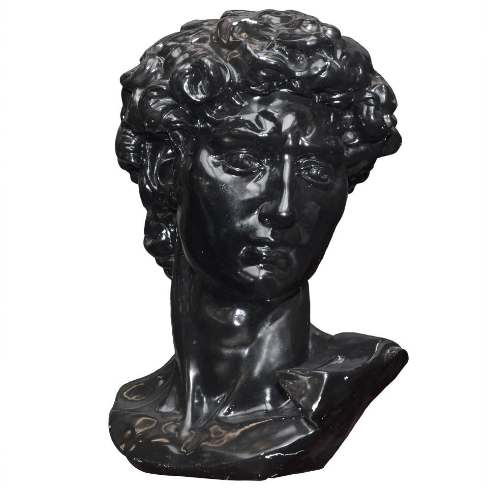 19601970 Resin Copy of Michelangelo's David's Head at 1stdibs