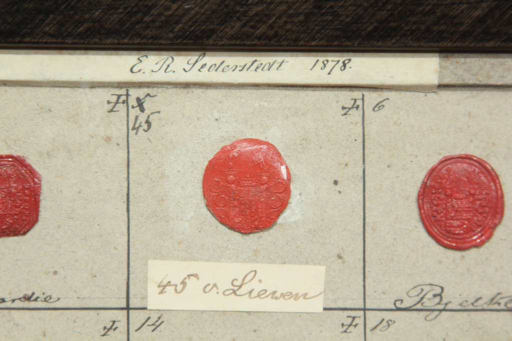 19th Century Framed wax seals For Sale