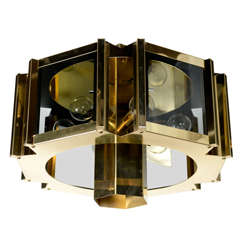 Vintage Modernist Hexagonal Chandelier Designed By Frederick Raymond