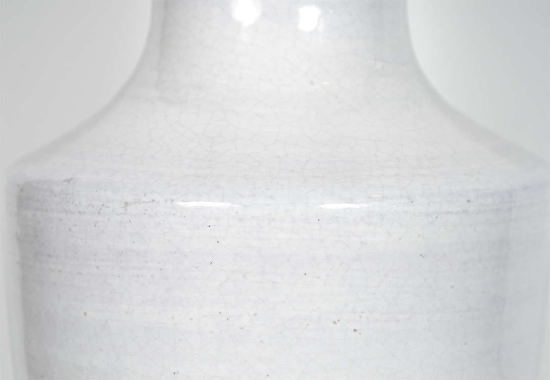 Pair of Blanc de Chine Terracotta Pottery Vases Custom Designed by Bruce Dix 1
