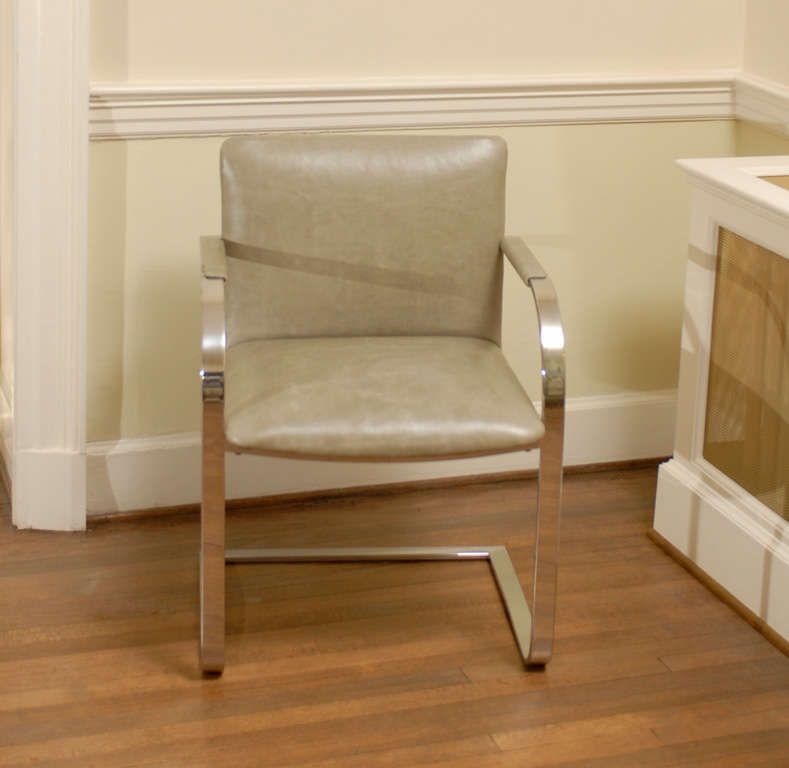 Mid-Century Modern Paire de fauteuils de bar plats en cuir Brayton International en vente