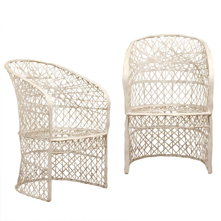 Set of Four (4) Russell Woodard Spun Fiberglass Barrel Back Chairs