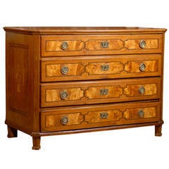 18th Century Neoclassical German Oak Commode with Inlay 8