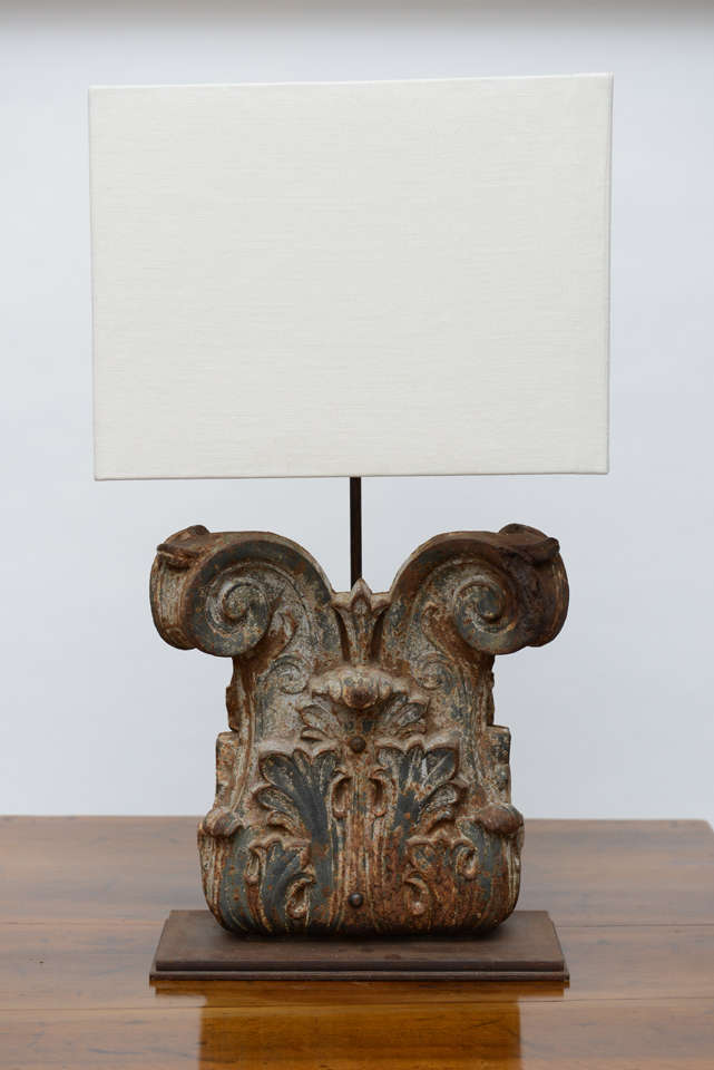 Pair of French Iron Lamps