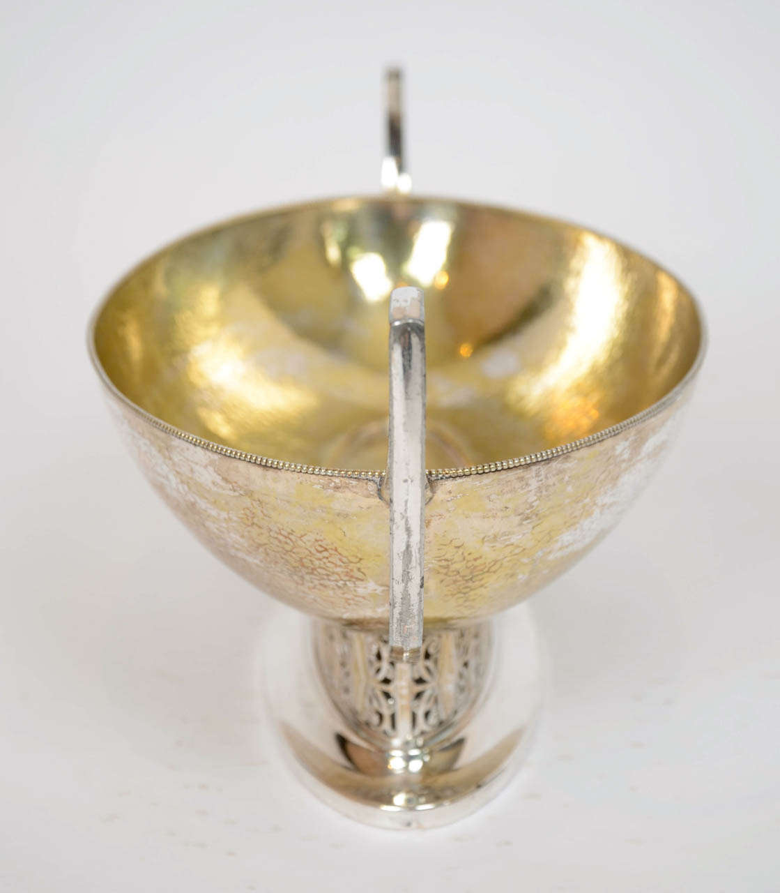 WMF Silver Plated Hammered Bowl For Sale at 1stdibs