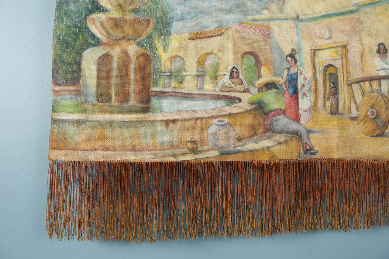 Oil Painting of California Mission at 1stDibs