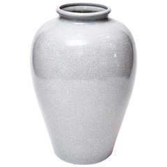 Chinese Blue Glazed Crackle Pot