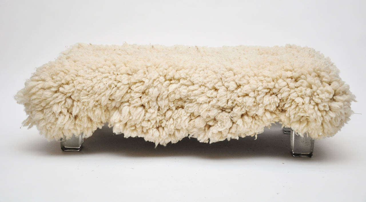 Argentine Sheepskin Footstool