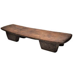 Small Carved African Bench / Stool