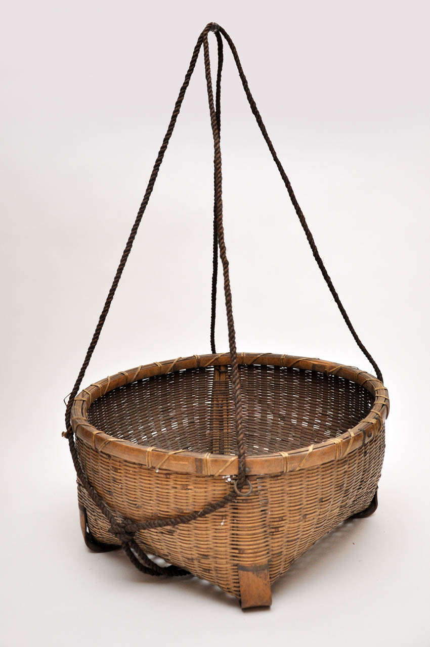 20th Century Japanese Fishing Basket For Sale at 1stDibs japanese