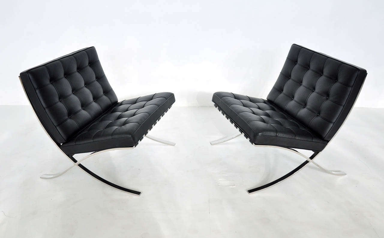 Mid-Century Modern Ludwig Mies van der Rohe Barcelona Chairs