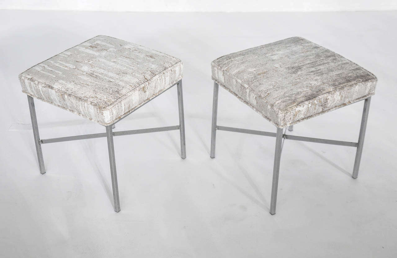 Chrome X-Base Stools