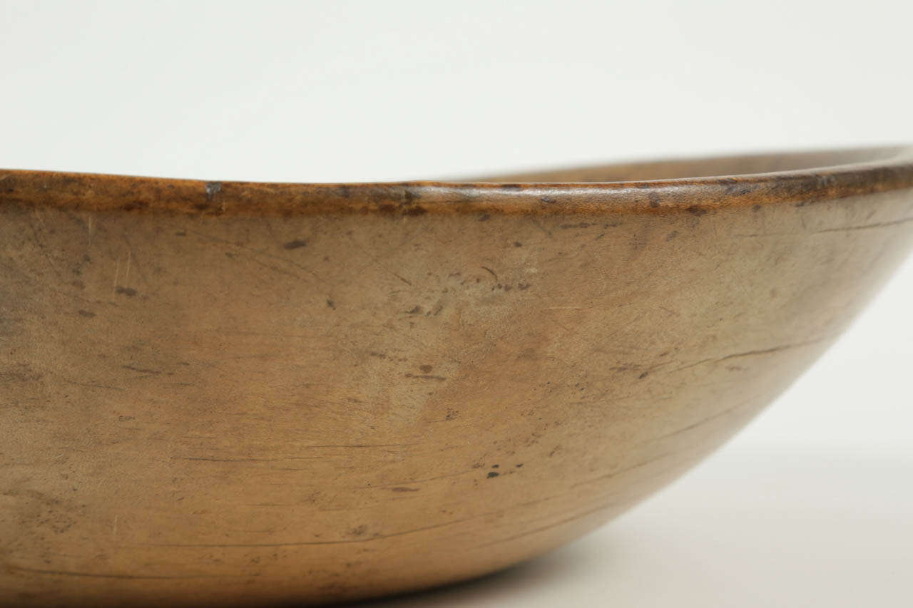 Large Primitive Wooden Bowl For Sale 5