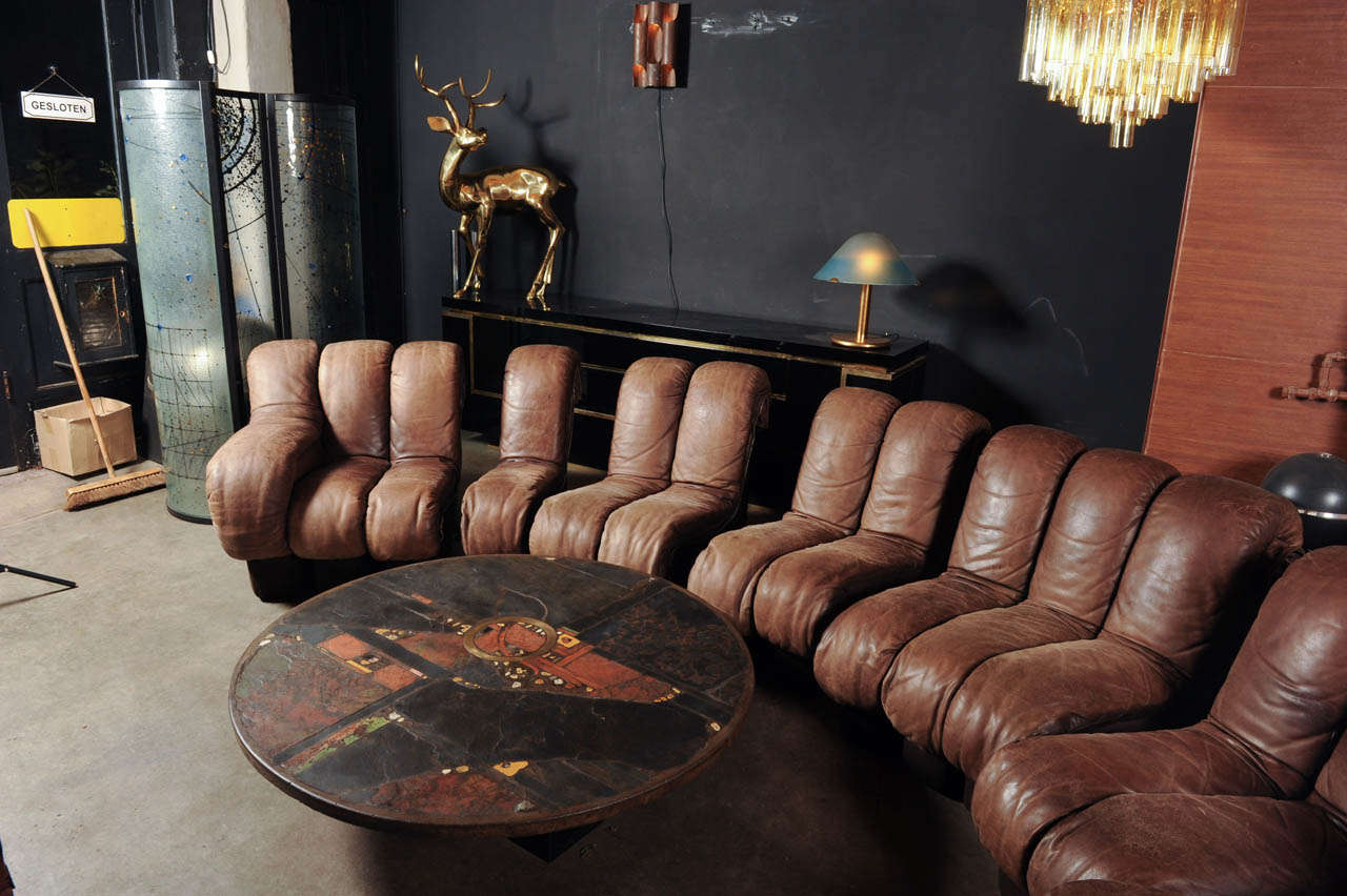 Late 20th Century Wonderful 17 Pieces DS 600 Sofa