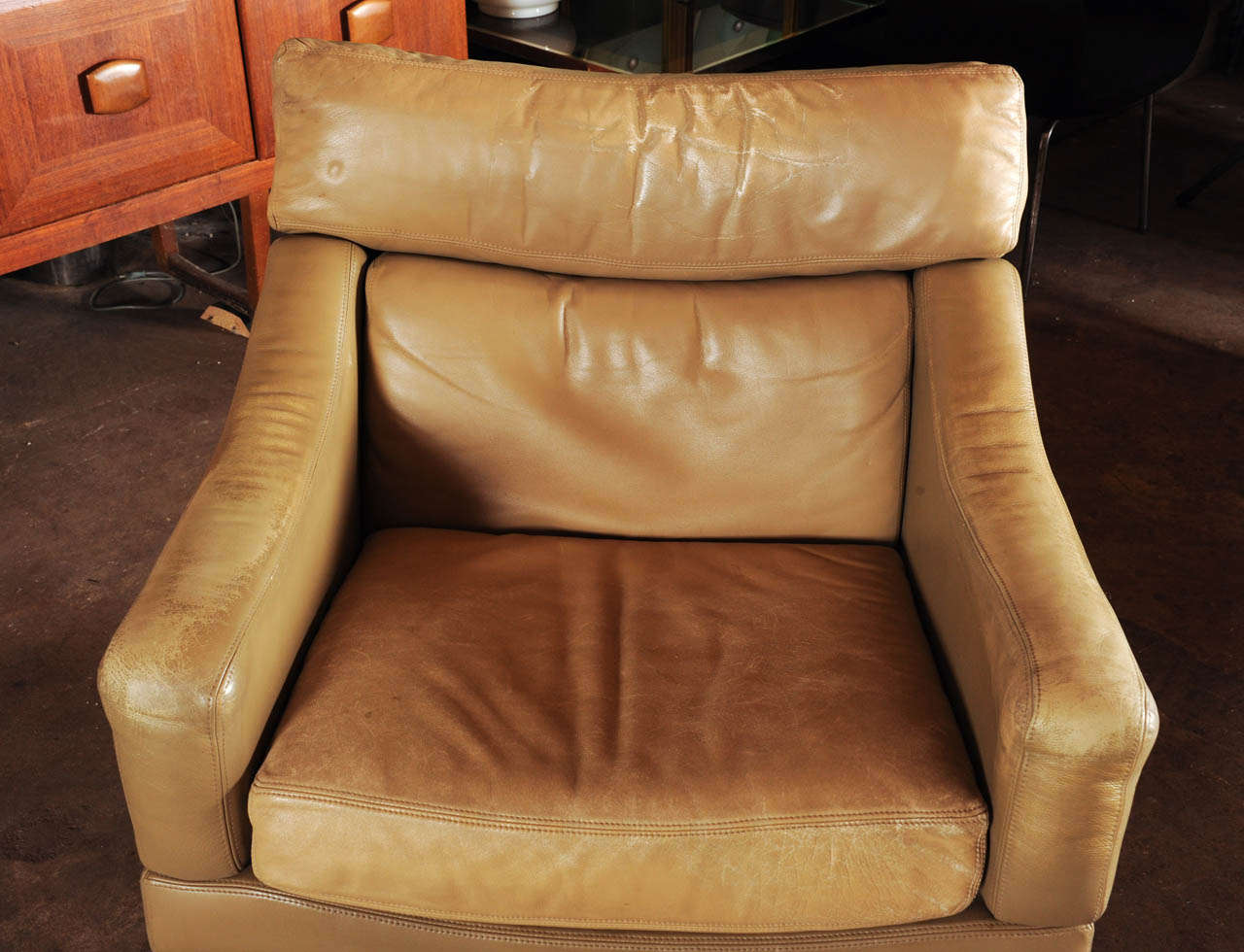 Wonderful Set Of Swiss Made Lounge Chair + Hocker 3