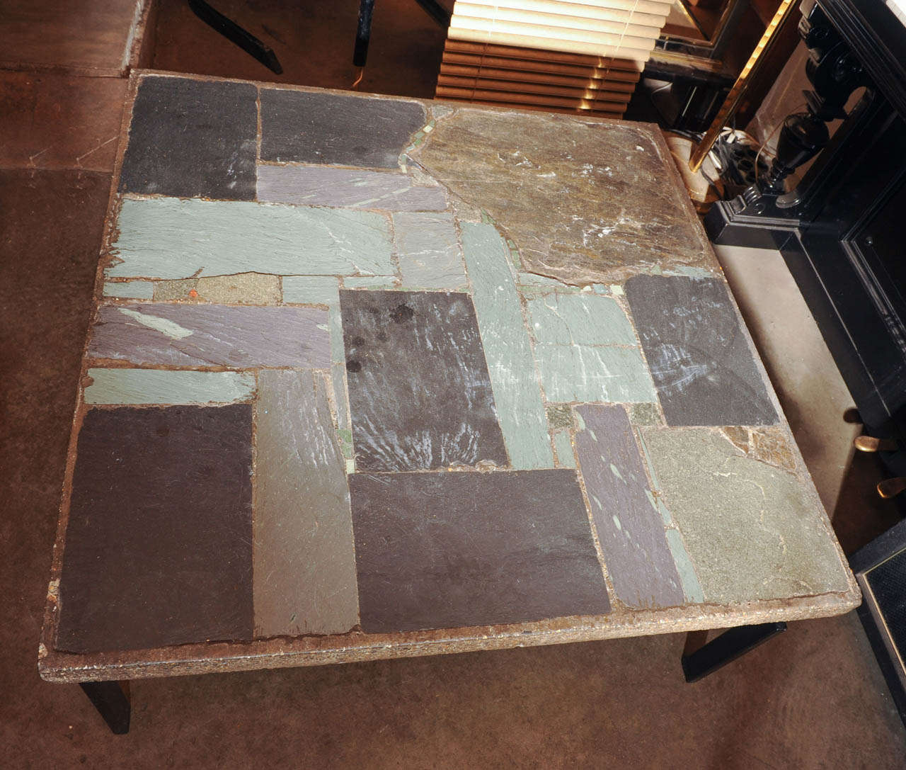 stone tile coffee table