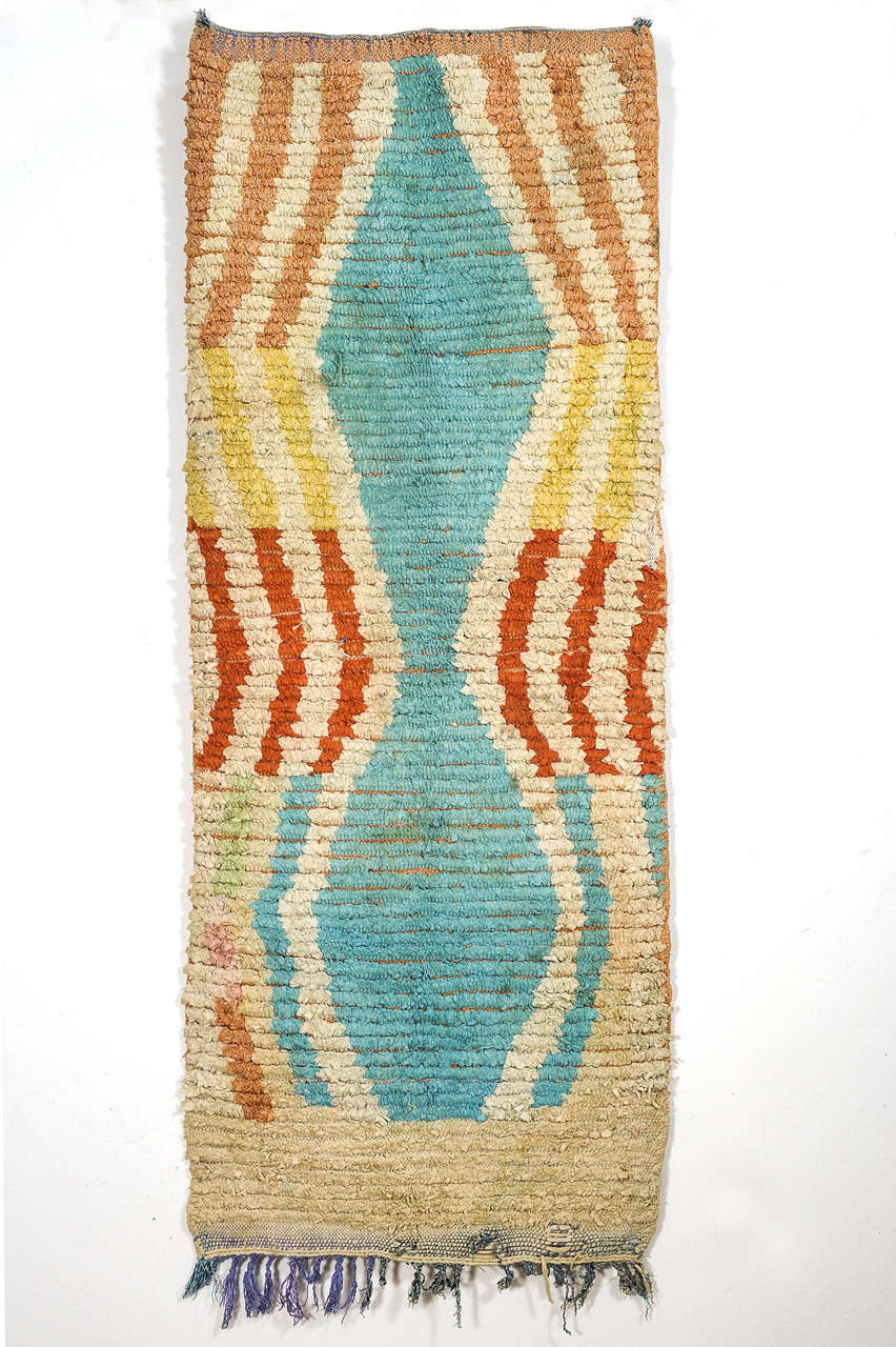 Contemporary Berber Boucherouite Rug